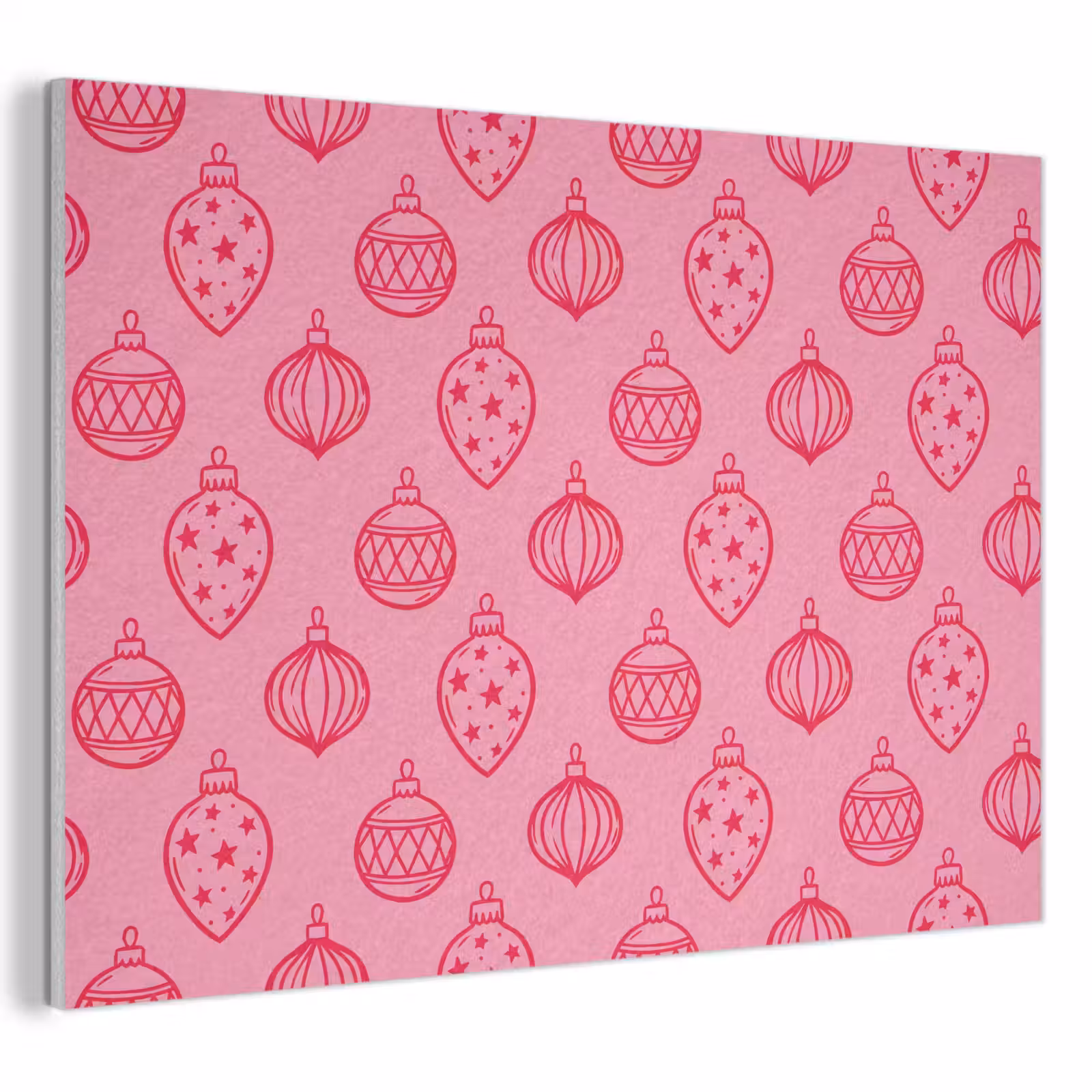 Akustikbild - Weihnachtskugel – Rosa – Rot — 1