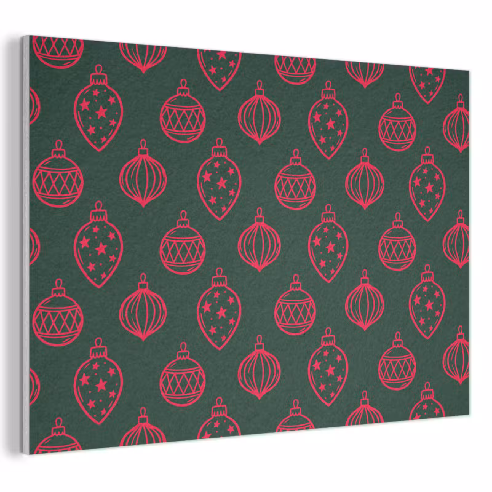 Akustikbild - Weihnachtskugel – Rot – Grün — 1