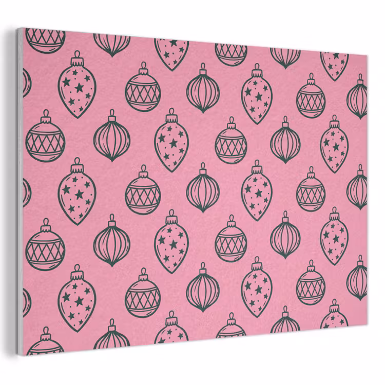 Akustikbild - Weihnachtskugel – Grün – Rosa — 1