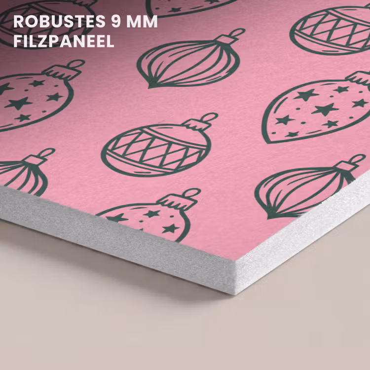 Akustikbild - Weihnachtskugel – Grün – Rosa — 5