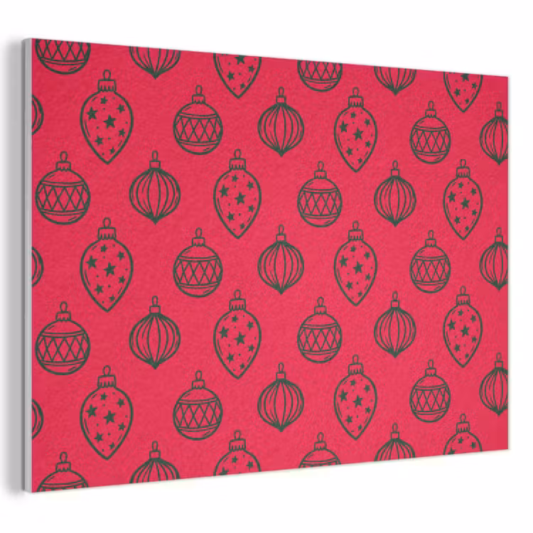 Akustikbild - Weihnachtskugel – Grün – Rot — 1