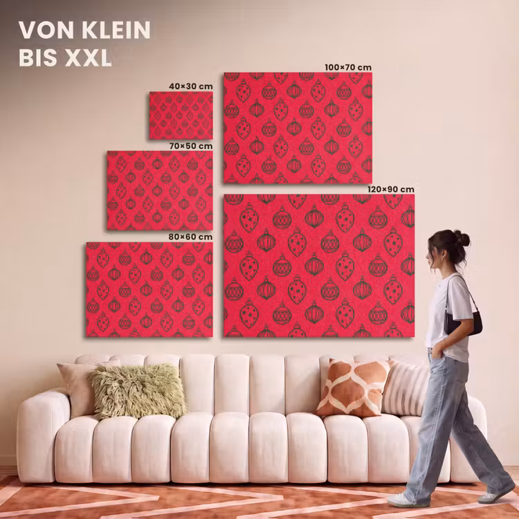 Akustikbild - Weihnachtskugel – Grün – Rot — 7