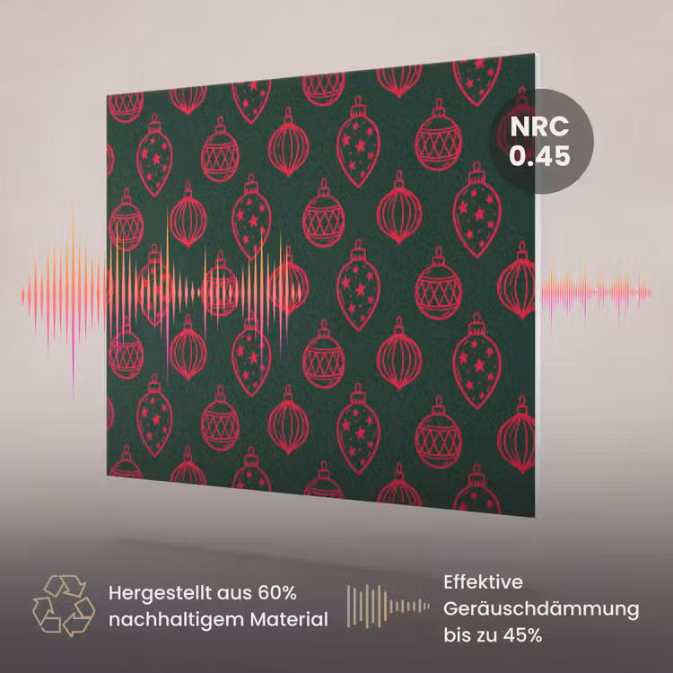 Akustikbild - Weihnachtskugel – Rot – Grün — 3