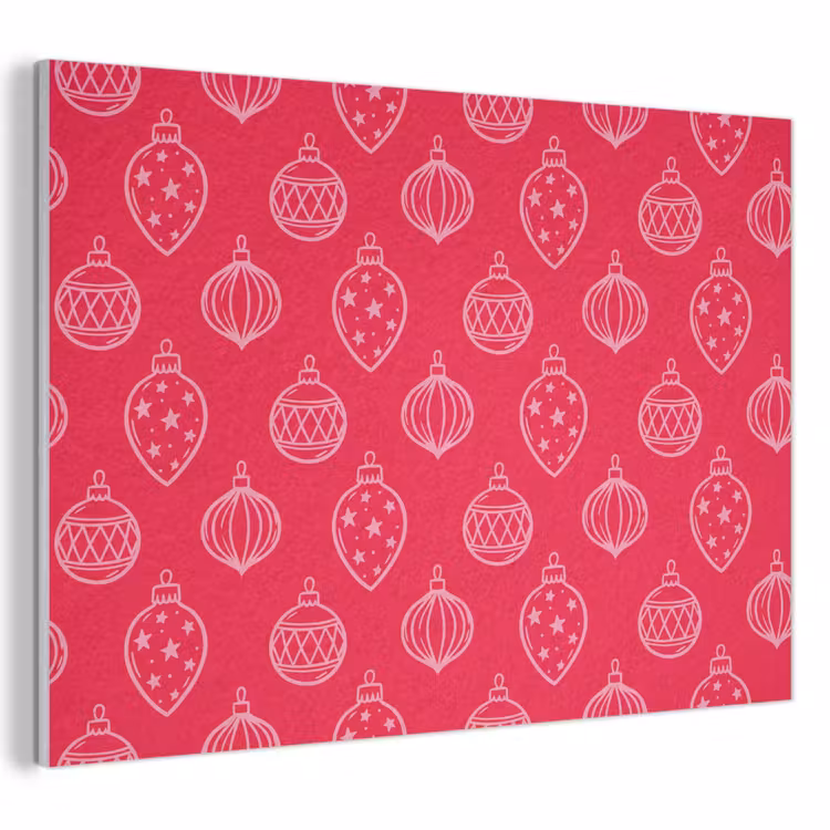 Akustikbild - Weihnachtskugel – Rot – Rosa — 1
