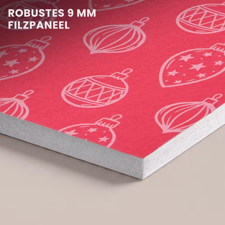 Akustikbild - Weihnachtskugel – Rot – Rosa — 5