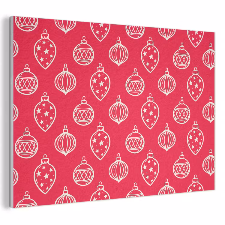 Akustikbild - Weihnachtskugel – Rot – Weiß — 1