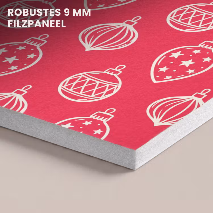 Akustikbild - Weihnachtskugel – Rot – Weiß — 5