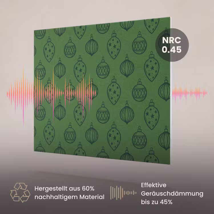Akustikbild - Weihnachtskugel – Weihnachten – Grün — 3