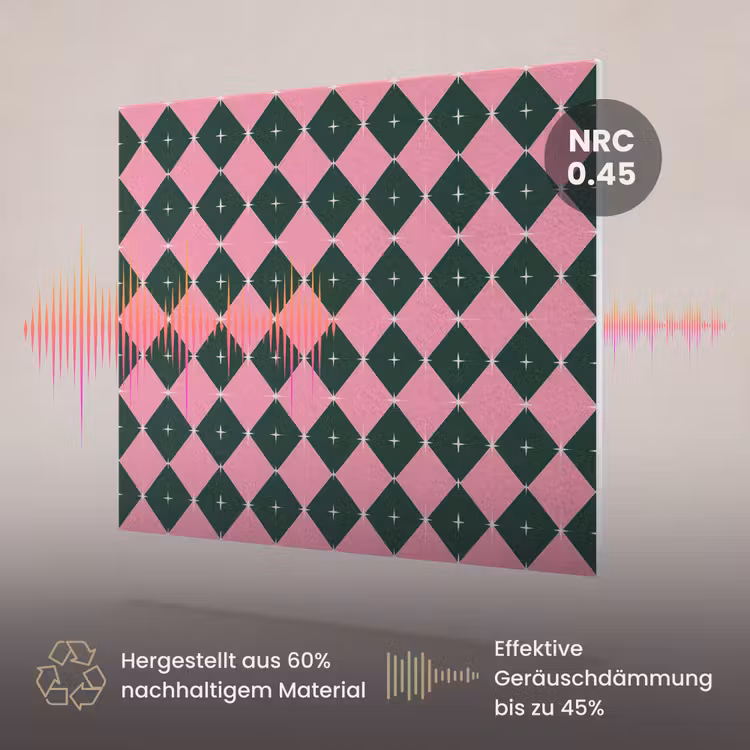 Akustikbild - Weihnachten – Rosa – Grün – Stern — 3