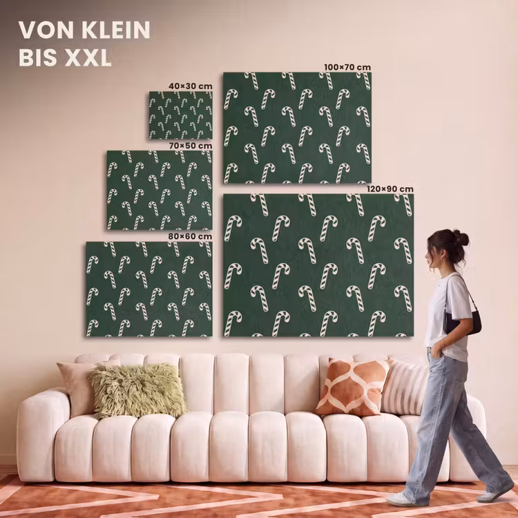 Akustikbild - Weihnachten – Grün – Weiß – Zuckerstange — 7