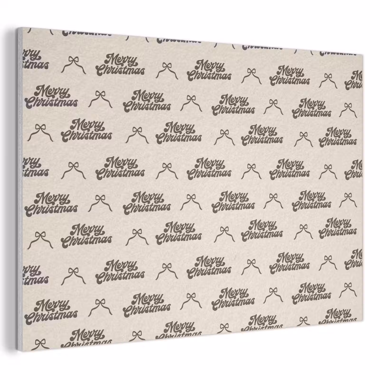 Akustikbild - Text – Braun – Creme – Schleife — 1
