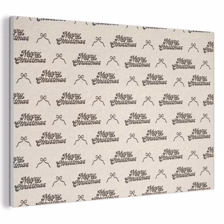 Akustikbild - Text – Braun – Creme – Schleife — 1