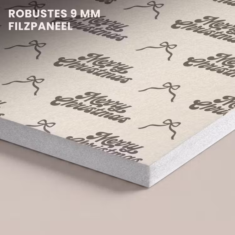 Akustikbild - Text – Braun – Creme – Schleife — 5