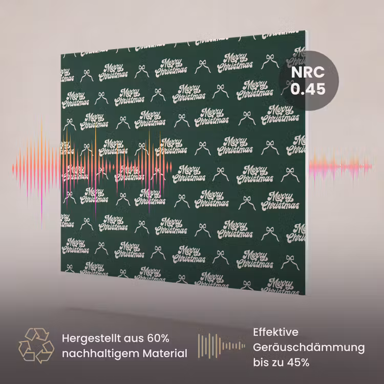 Akustikbild - Text – Grün – Weiß – Text — 3