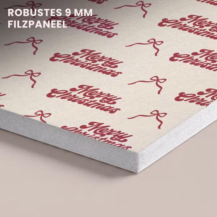 Akustikbild - Text – Rot – Creme – Schleife — 5
