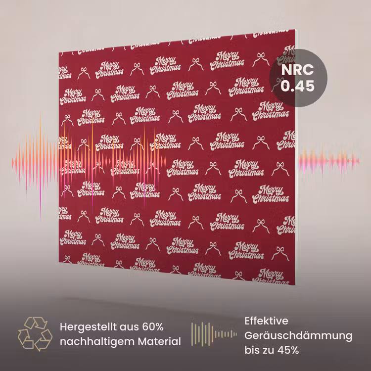Akustikbild - Text – Rot – Weiß – Schleife — 3