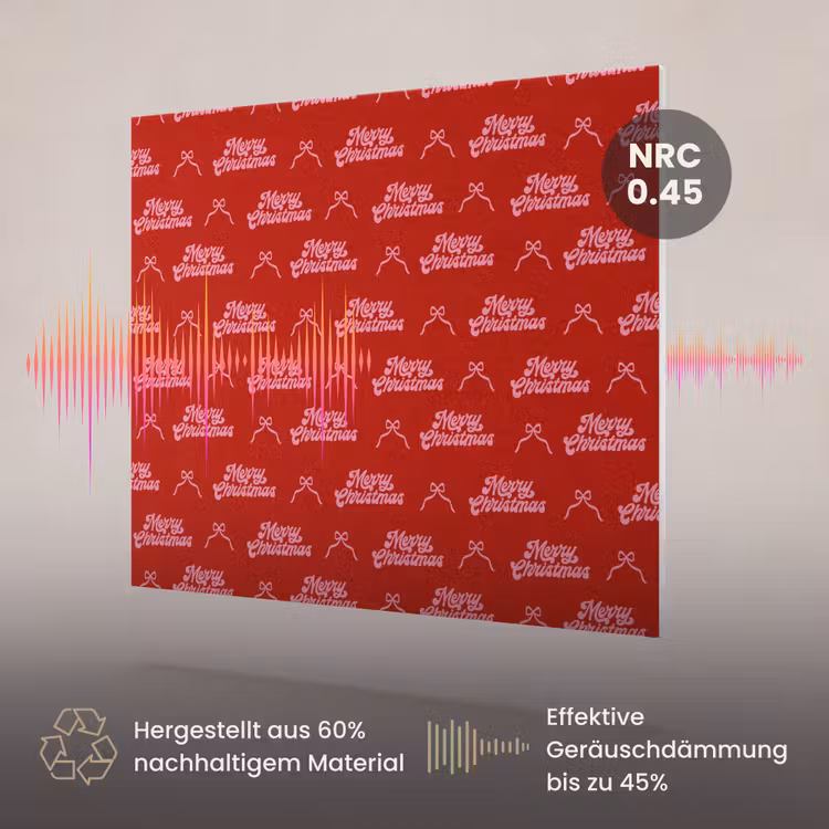 Akustikbild - Text – Schleife – Rosa – Rot — 3