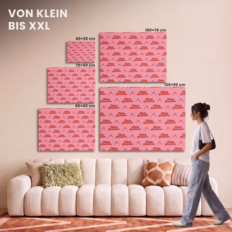 Akustikbild - Text – Schleife – Rot – Rosa — 7