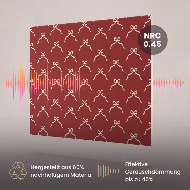 Akustikbild - Schleife – Weihnachten – Rot – Weiß — 3