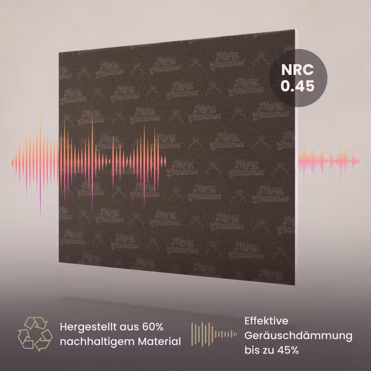 Akustikbild - Text – Braun – Schleife — 3
