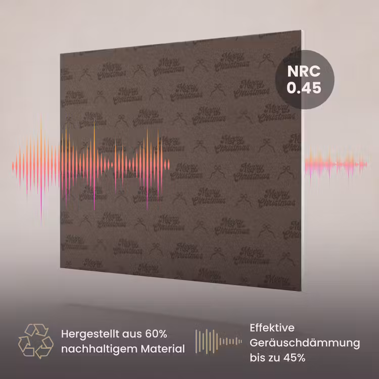Akustikbild - Text – Schleife – Braun — 3