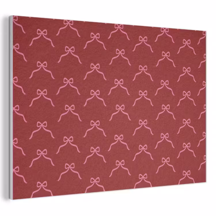 Akustikbild - Schleife – Weihnachten – Rot – Rosa — 1