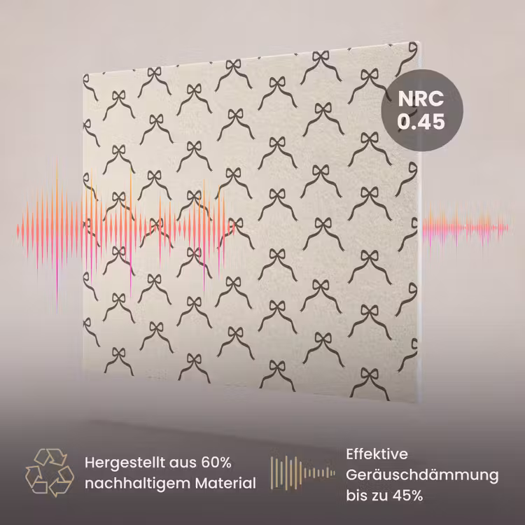 Akustikbild - Weihnachten – Schleife – Cremefarben — 3