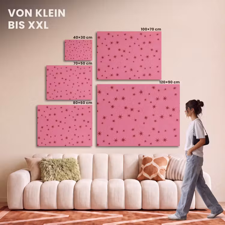 Akustikbild - Weihnachten – Stern – Rot – Rosa — 7