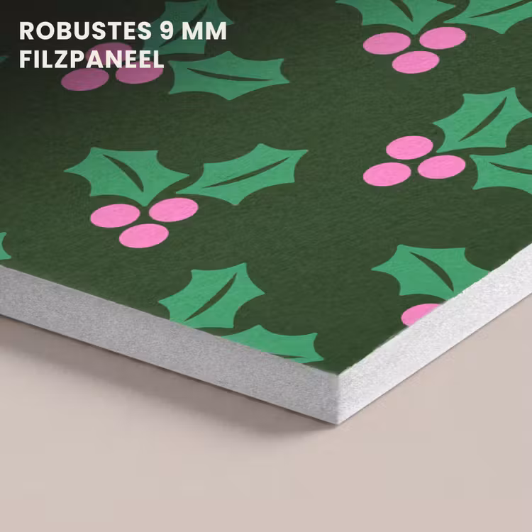 Akustikbild - Stechpalme – Grün – Rosa – Weihnachten — 5