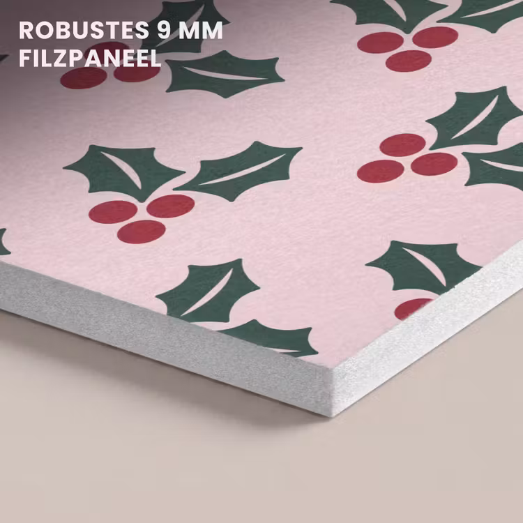 Akustikbild - Weihnachten – Stechpalme – Grün – Rosa — 5