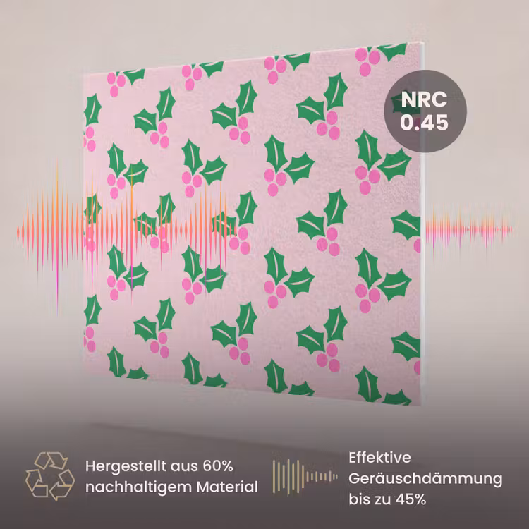 Akustikbild - Weihnachten – Stechpalme – Rosa — 3