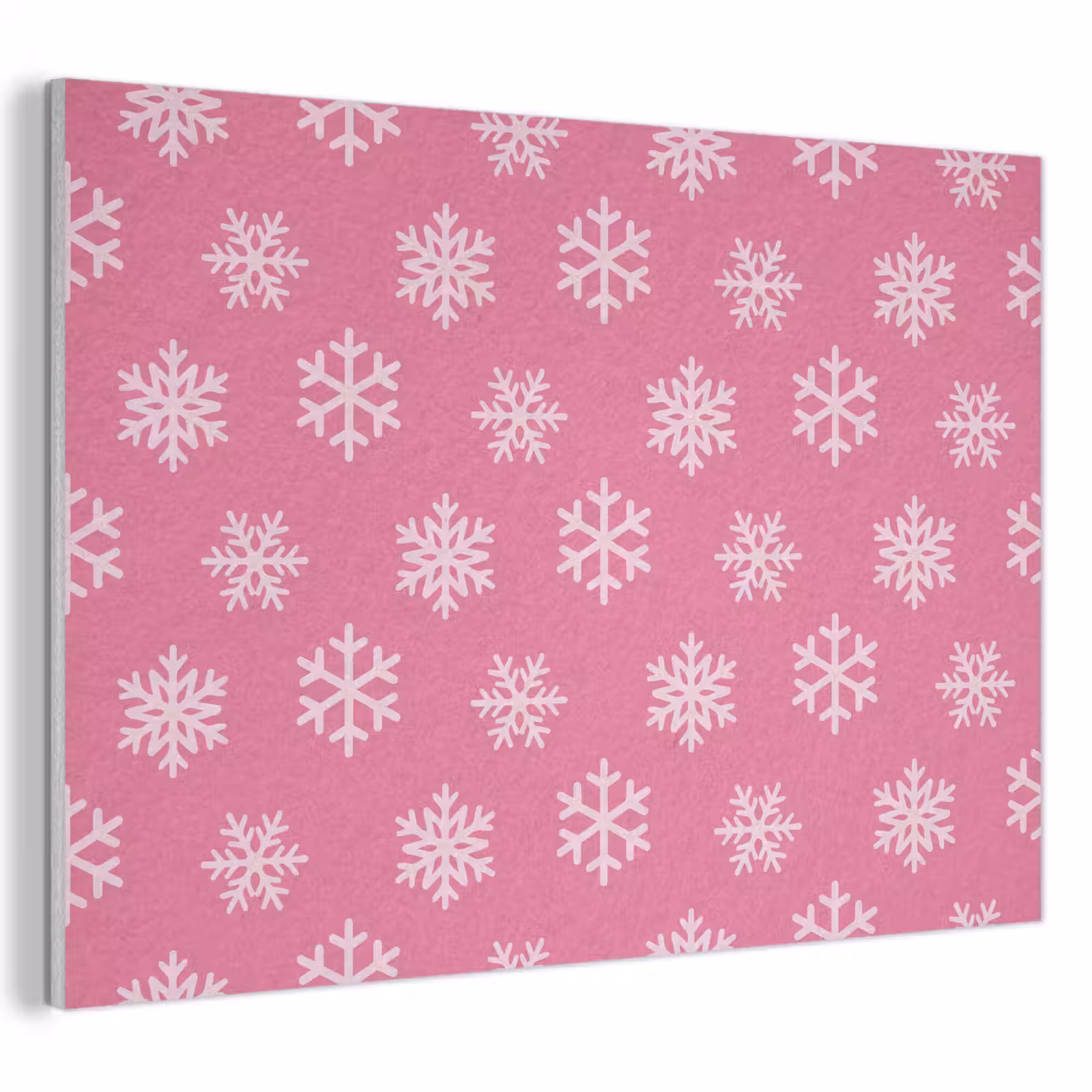 Akustikbild - Schneeflocke – Weihnachten – Rosa — 1