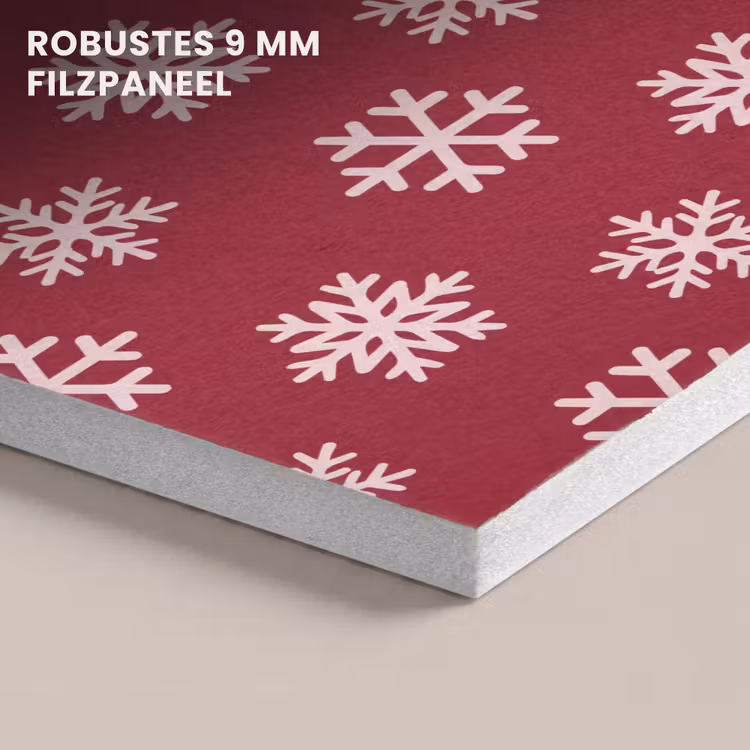 Akustikbild - Schneeflocke – Rot – Rosa – Weihnachten — 5