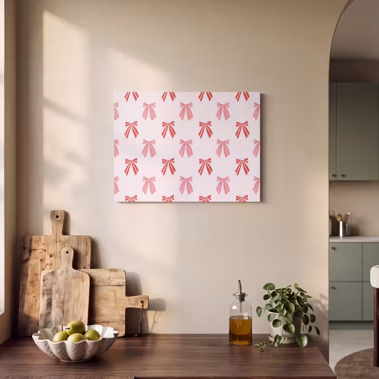 Akustikbild - Schleifen – Weihnachten – Rosa – Rot — 4