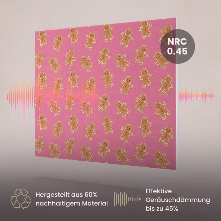 Akustikbild - Lebkuchen – Rosa – Braun – Weihnachten — 3