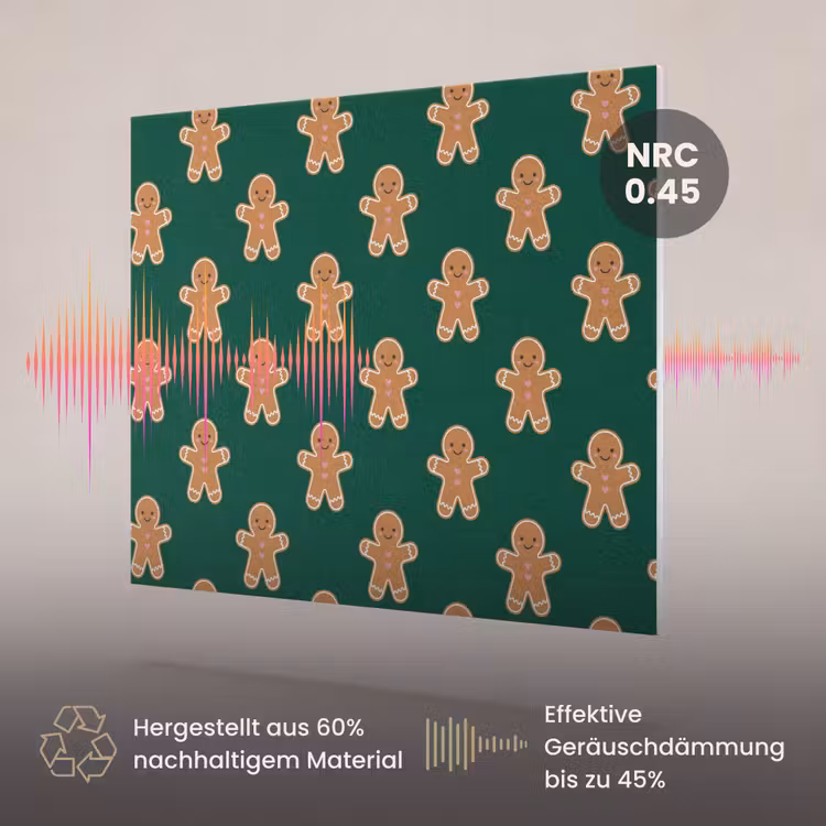 Akustikbild - Lebkuchen – Weihnachten – Grün — 3