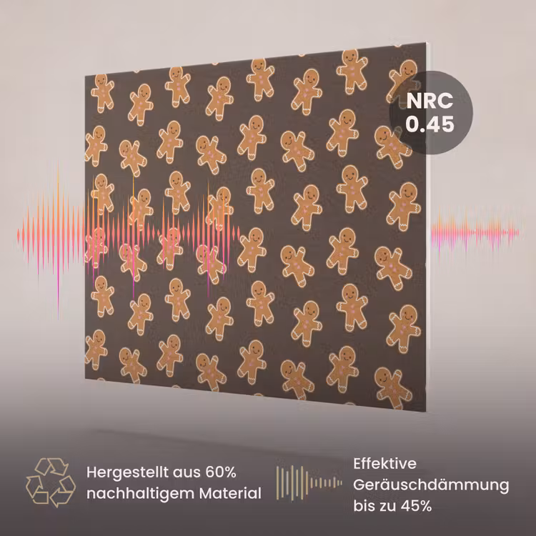 Akustikbild - Lebkuchen – Weihnachten – Braun — 3