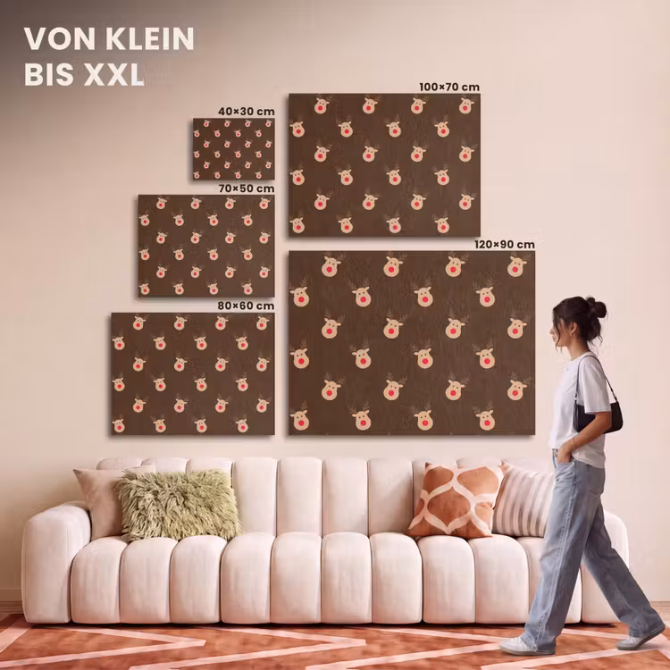 Akustikbild - Rentiere – Weihnachten – Braun — 7