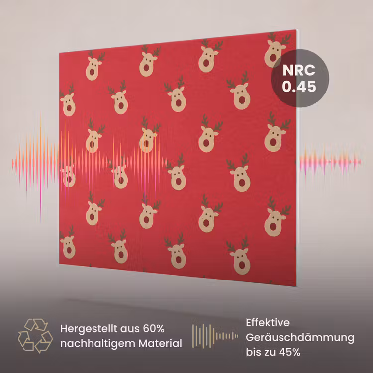 Akustikbild - Rentiere – Weihnachten – Rot — 3