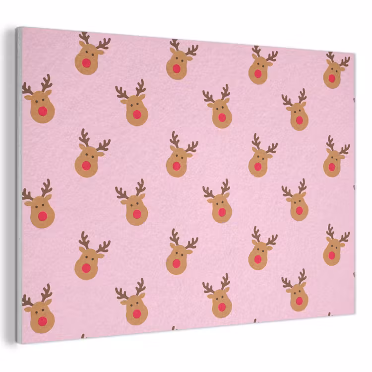 Akustikbild - Rentiere – Weihnachten – Rosa – Rot — 1