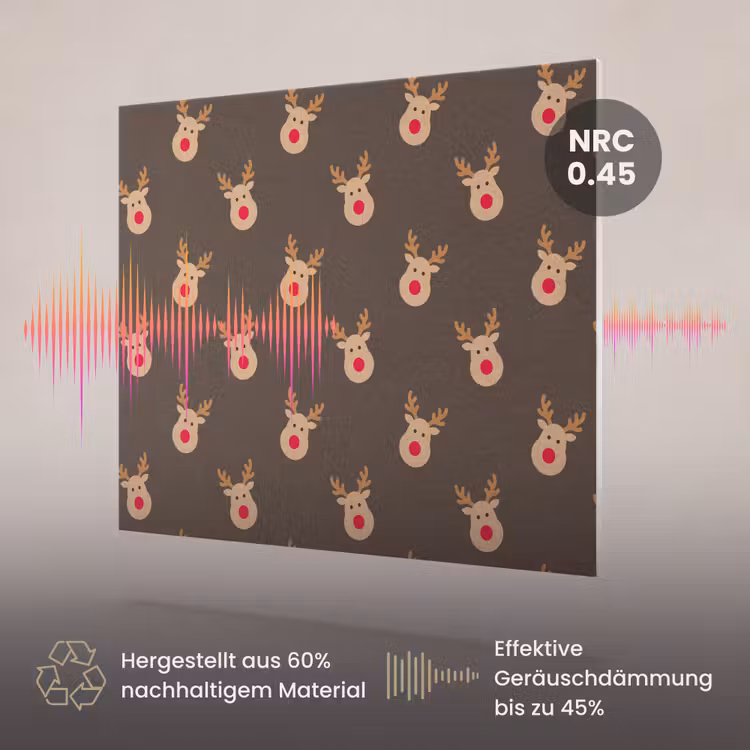Akustikbild - Weihnachten – Rentiere – Braun — 3