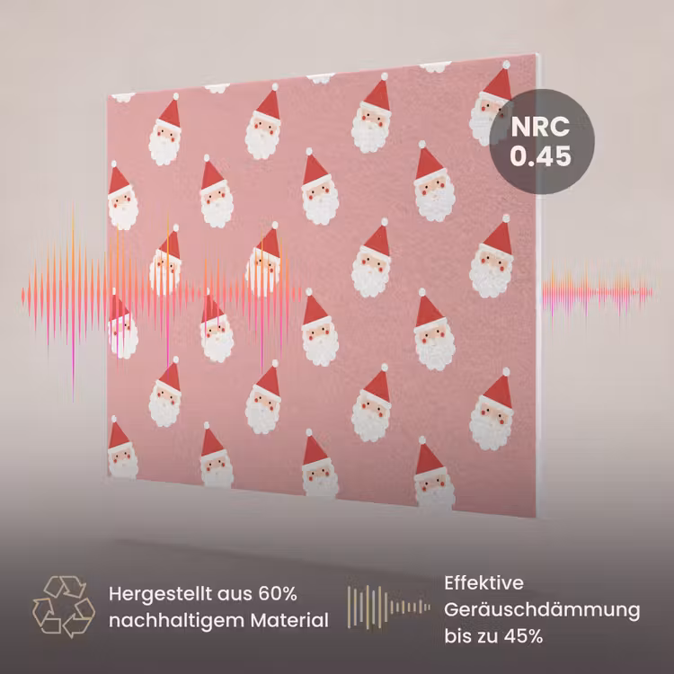 Akustikbild - Weihnachten – Weihnachtsmann – Rosa — 3
