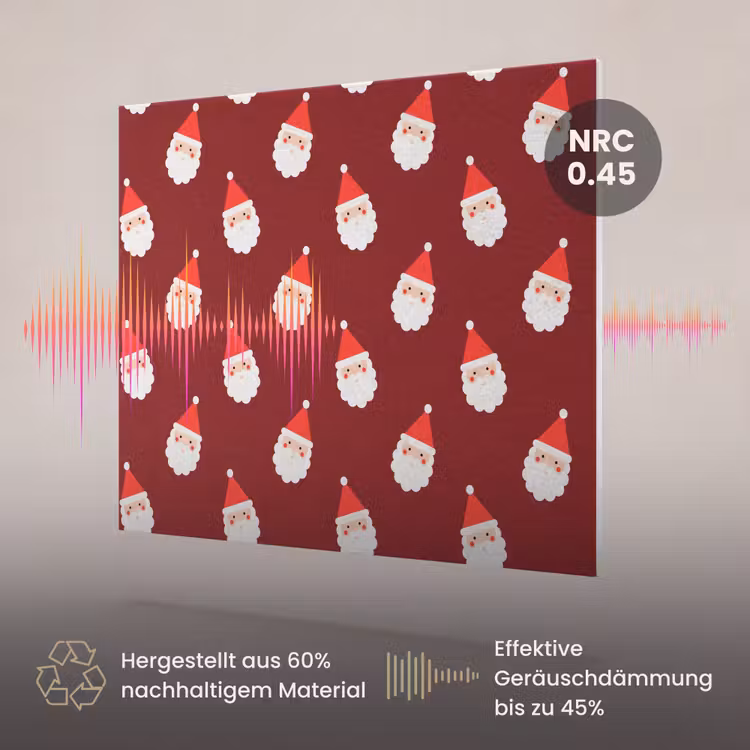 Akustikbild - Weihnachten – Weihnachtsmann – Rot — 3