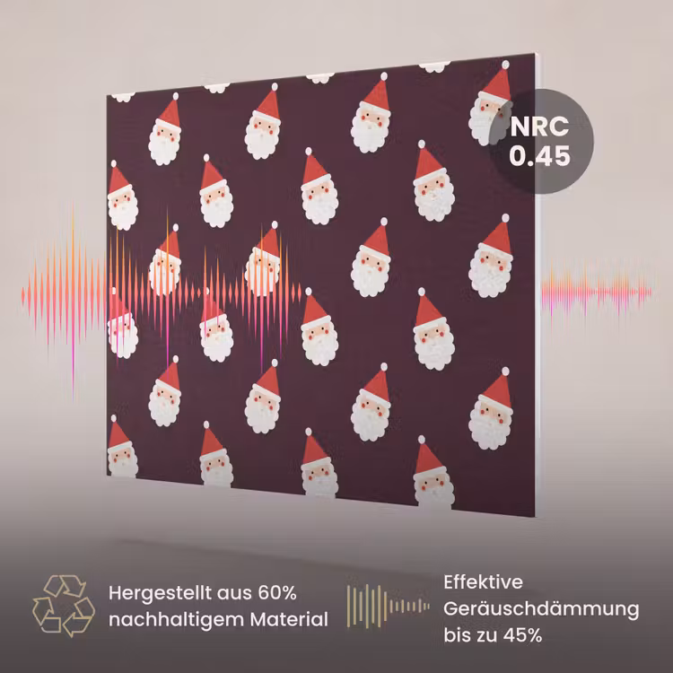 Akustikbild - Weihnachtsmann – Weihnachten – Dunkel – Rot — 3