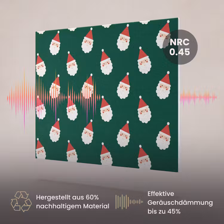 Akustikbild - Weihnachtsmann – Weihnachten – Grün — 3