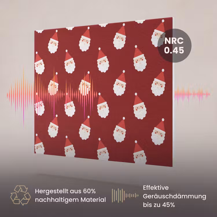 Akustikbild - Weihnachtsmann – Weihnachten – Rot — 3