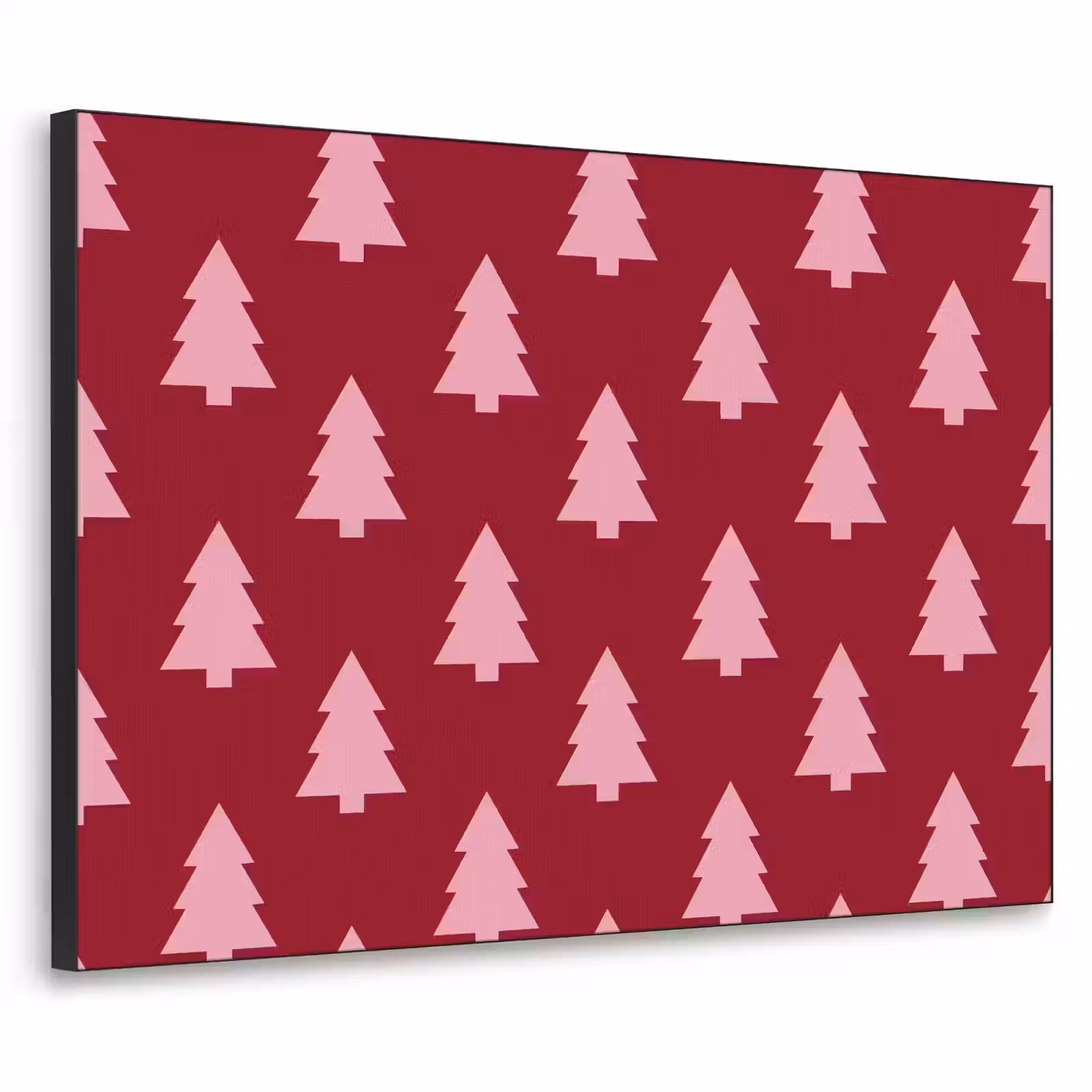 Art Frame - Weihnachtsbaum – Burgunderrot – Rosa — 1