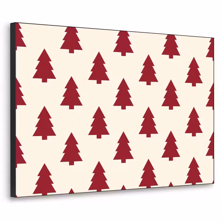 Art Frame - Weihnachtsbaum – Creme – Rot — 1