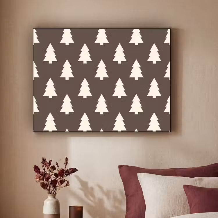 Art Frame - Weihnachtsbaum – Grau – Cremefarben — 2