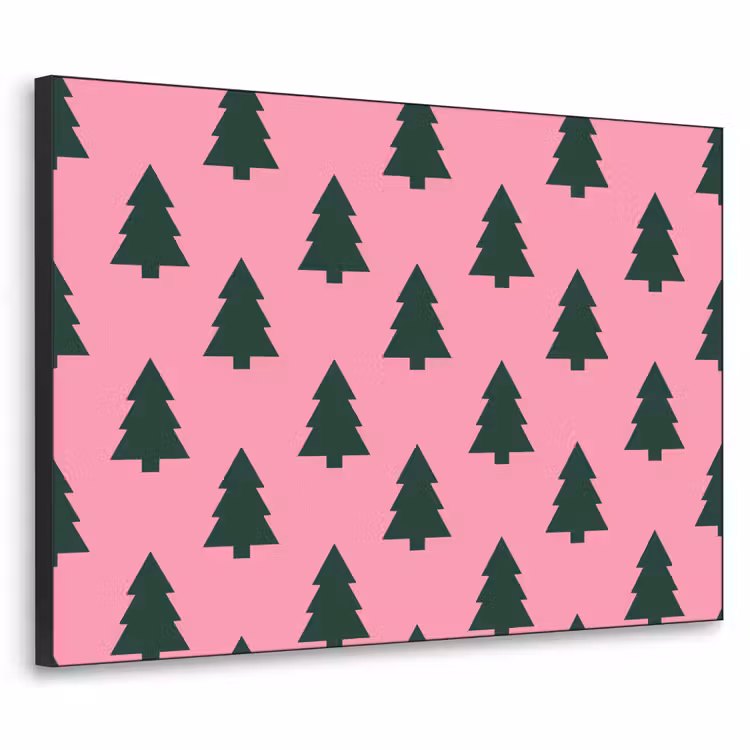 Art Frame - Weihnachtsbaum – Rosa – Grün — 1